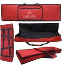 Capa Bag Master Luxo Para Teclado Casio Ctk-6200 Vermelho Carbon