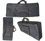 Capa Bag Para Teclado Yamaha Psr E463 Master Luxo (Preto)