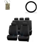 Capa banco couro preto + cp volante e mdf Polo Sedan 2014 1.6 Comfortline