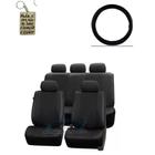 Capa banco COURO PRETO + cp volante Kia Sportage 2007 2.7 V6 Ex