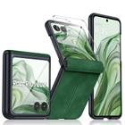 Capa BSNRM para Motorola Razr+ Plus 2024 com protetor de tela verde