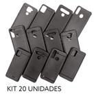 Capa Capinha Anti Impacto Tpu Preta Moto E6s - Kit 20 Unidades