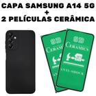 Capa Capinha Aveludada + 2 Películas Cerâmica Celular Samsung A14 5G