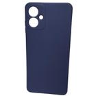 Capa Capinha Aveludada Azul Marinho Para Samsung Galaxy A06 - LXL