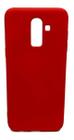 Capa Capinha Aveludada Vermelha Samsung Galaxy J8