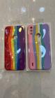 Capa capinha Candy colors Arco íris Silicone Celular MOTOROLA E7 POWER