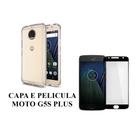 Capa Capinha Case Anti impacto E Pelicula Vidro 3D 9D Compativel Moto G5s Plus Proteção Tela Celular