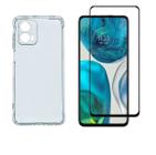 Capa Capinha Case Anti Impacto + Pelicula Vidro 3d Para Moto G73