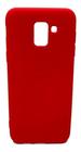 Capa Capinha Case Aveludada Vermelha Para Galaxy J6 J600 5.6