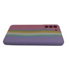 Capa capinha case celular Galaxy S21 S30 antequeda arco iris