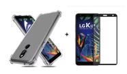 Capa Capinha Case LG K12 Plus Anti Shock + Película 3D 5D 9D Blindada Cobre 100% Da Tela Borda Resistente