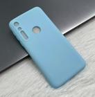 Capa Capinha Case Moto Motorola One Macro Silicone Aveludado Protetora Colorido - CC