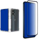 Capa Capinha Case Para Moto G85 + Película Curvada 3D Resistente a queda e arranhões na tela.