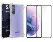 Capa Capinha Case + Pelicula 9D Samsung Galaxy S21 Plus 6.7