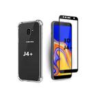 Capa Capinha Case Samsung Galaxy J4 Plus Anti Shock + Película 3D 5D 9D Blindada Cobre 100% Da Tela