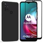 Capa Capinha Case Silicone Preta Compatível Motorola Moto G10 G20 G30 + Película 3D