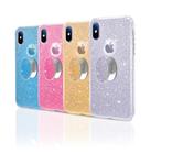 Capa Capinha Glitter 3x1 + Pop Cell Glitter Para Moto G5 Plus