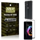 Capa Capinha Moto Edge 20 Anti Shock + Película de vidro 3D - Armyshield