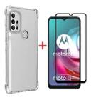 Capa Capinha Moto G30 Anti Shock + Película 3D 5D 9D Blindada Cobre 100% Da Tela Borda Resistente