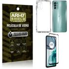 Capa Capinha Moto G62 Anti Shock + Película De Vidro 3D