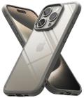 Capa Capinha Para iPhone 15 Pro 6.1 Ringke Fusion Bold-Cinza