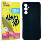 Capa Capinha Preta Samsung A34 + Película Cerâmica Nano 9D
