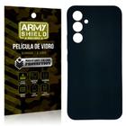 Capa Capinha Preta Samsung A34 + Película de Vidro 3D