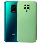 Capa Capinha Silicone Aveludada Colorida Premium Compativel Xiaomi Redmi Note 9s - Verde