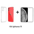 Capa Capinha Transparente Anti Impacto + Película 3D De Vidro Para Iphone 11