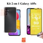 Capa Capinha Transparente + Película de Cerâmica Fosca para Samaung Galaxy A05S