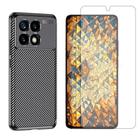 Capa Carbon Compativel Com Xiaomi Poco X6 Pro + Pelicula Hidrogel