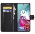 Capa Carteira Flip Antishock (PRETA) Porta Cartão P/ Motorola Moto G10 Moto G20 Moto G30