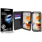 Capa Carteira + Película De Vidro 3D LG K61 LMQ630BAW 6.5 - Cell In Power25