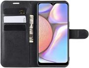 Capa carteira Preta Case com Flip Para Samsung Galaxy A10S