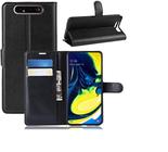 Capa Carteira (PRETA) Flip Antishock Porta Cartão P/ Samsung Galaxy A80