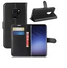 Capa Carteira (PRETA) Flip Antishock Porta Cartão P/ Samsung Galaxy S9 G960 5.8