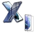 Capa Case Anti Shock + Película De Vidro 3D Para Samsung Galaxy S21 Fe