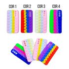 Capa Case Capinha Silicone Bolha Samsung Galaxy S21 FE 6.4 Anti Stress Pop It