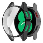 Capa Case De Silicone Com Pelicula Embutida Galaxy Watch 4 40mm/ watch4 40mm - Preto