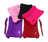 Capa Case de Silicone Emborrachada para Tablet M7s Go e M7s Lite 7 Polegadas + Caneta Suporte Touch