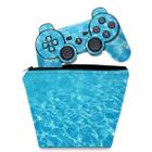 Capa Case e Skin Adesivo Compatível PS3 Controle - Aquático Água - Pop Arte Skins