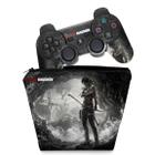Capa Case e Skin Adesivo Compatível PS3 Controle - Tomb Raider 3