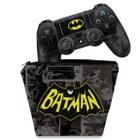 Capa Case e Skin Compatível PS4 Controle - Batman Comics