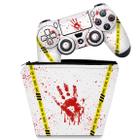 Capa Case e Skin Compatível PS4 Controle - Cena de Crime Scene