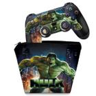 Capa Case e Skin Compatível PS4 Controle - Hulk - Pop Arte Skins