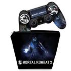 Capa Case e Skin Compatível PS4 Controle - Mortal Kombat X - Sub Zero