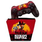 Capa Case e Skin Compatível PS4 Controle - Red Dead Redemption 2