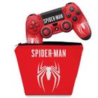 Capa Case e Skin Compatível PS4 Controle - Spider-Man Bundle