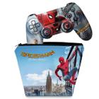 Capa Case e Skin Compatível PS4 Controle - Spiderman - Homem Aranha Homecoming