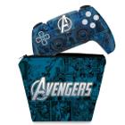 Capa Case e Skin Compatível PS5 Controle - Avengers Vingadores Comics